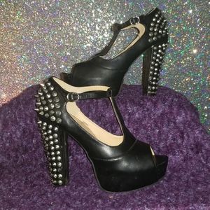 SPIKED Mary Jane Pumps